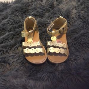 Gold sandals